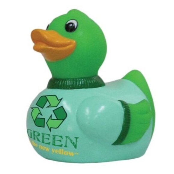 Mr.Green Duck Collectible Toy - Floating Unique Gift For Kids & Adults - Picture 2 of 2